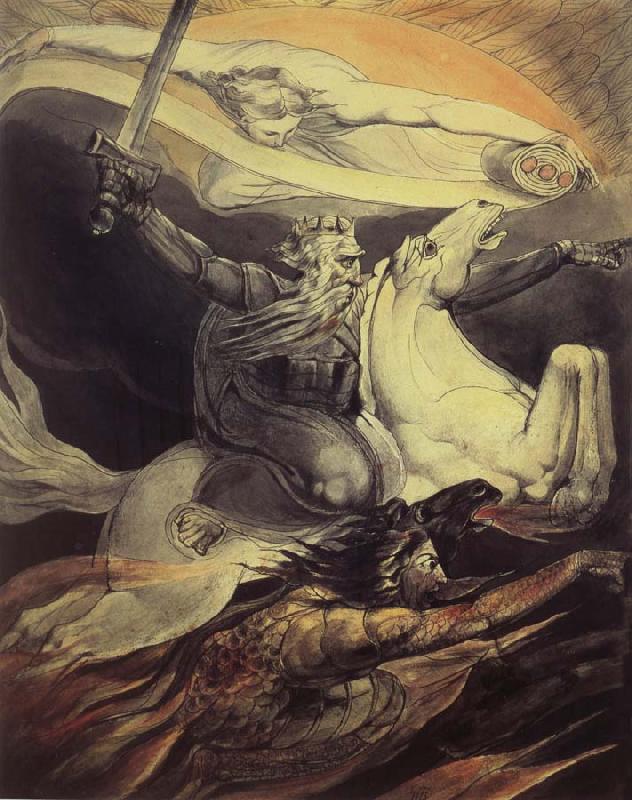 William Blake Death on a Pale Horse Sweden oil painting art